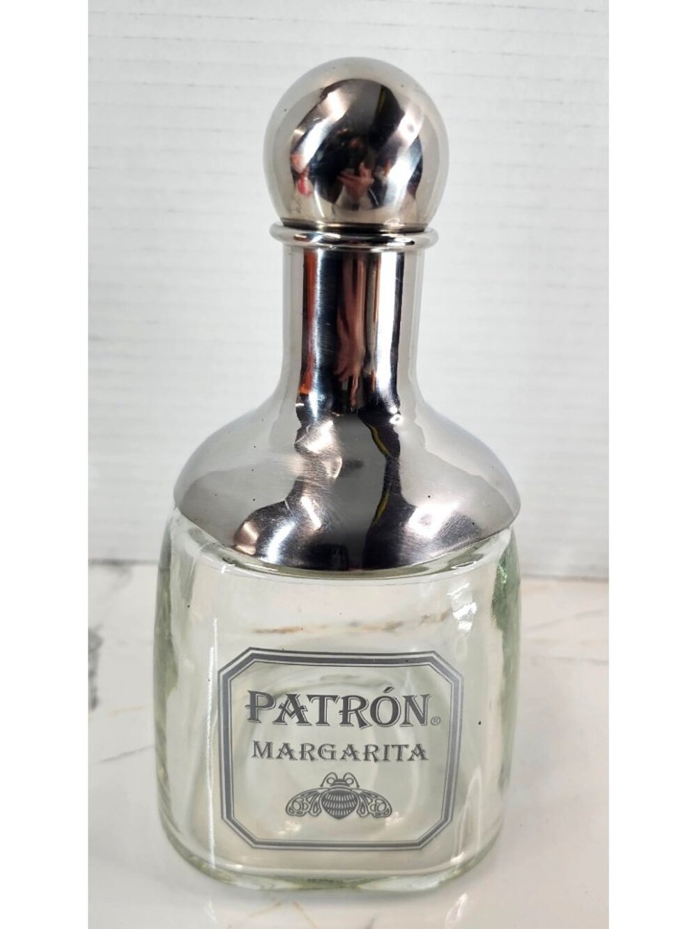 Patrón Tequila Margarita Glass & Stainless Steel Cocktail Shaker 18oz